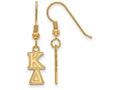Logoart Sterling Silver Gp Kappa Delta Extra Small Dangle Earrings