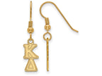 Logoart Sterling Silver Gp Kappa Delta Extra Small Dangle Earrings