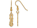 Logoart Sterling Silver Gp Pi Beta Phi Extra Small Dangle Earrings