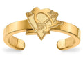 Sterling Silver Gp Nhl Logoart Pittsburgh Penguins Toe Ring