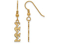 Logoart Sterling Silver Gp Sigma Sigma Sigma Small Dangle Earrings