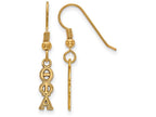 Logoart Sterling Silver Gp Theta Phi Alpha Extra Small Dangle Earrings