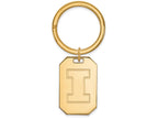 Logoart Sterling Silver Gp University Of Illinois Key Chain