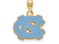 Logoart Sterling Silver Gp University Of North Carolina Small Enamel Pendant