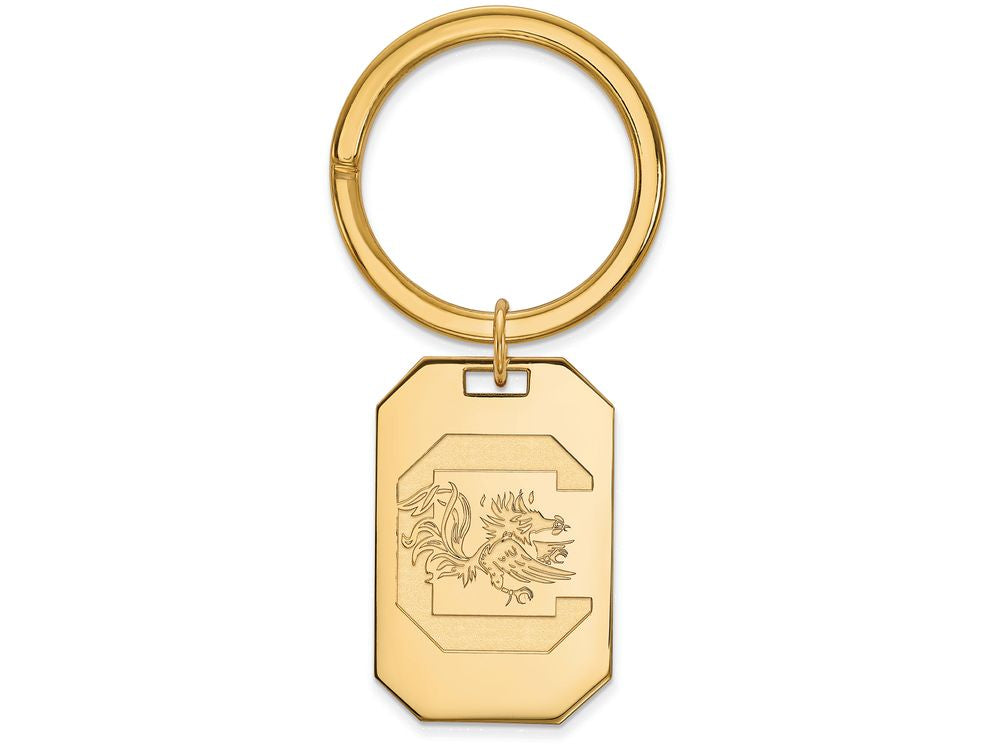 Logoart Sterling Silver Gp University Of South Carolina Key Chain