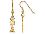 Logoart Sterling Silver Gp Zeta Tau Alpha Small Dangle Earrings