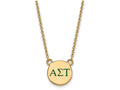 Logoart Sterling Silver Gp Alpha Sigma Tau Small Enamel Pendant Necklace