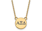 Logoart Sterling Silver Gp Alpha Xi Delta Extra Small Enamel Pendant Necklace