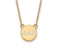 Logoart Sterling Silver Gp Delta Delta Delta Small Enamel Pendant Necklace