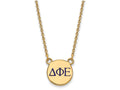 Logoart Sterling Silver Gp Delta Phi Epsilon Small Enamel Pendant Necklace