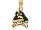 Logoart Sterling Silver Gp East Carolina University Small Enamel Pendant