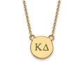 Logoart Sterling Silver Gp Kappa Delta Small Enamel Pendant Necklace