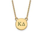 Logoart Sterling Silver Gp Kappa Delta Small Enamel Pendant Necklace