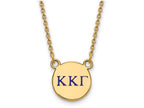 Logoart Sterling Silver Gp Kappa Kappa Gamma Small Enamel Pendant Necklace