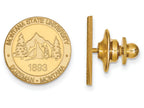 Logoart Sterling Silver Gp Montana State University Crest Lapel Pin