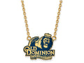 Logoart Sterling Silver Gp Old Dominion U Large  Enamel Pendant Necklace