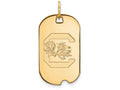 Logoart Sterling Silver Gp University Of South Carolina Small Dog Tag Pendant Necklace