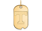 Logoart Sterling Silver Gp University Of Tennessee Small Dog Tag Pendant Necklace