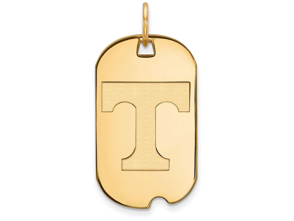 Logoart Sterling Silver Gp University Of Tennessee Small Dog Tag Pendant Necklace