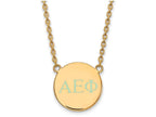 Logoart Sterling Silver Gp Alpha Epsilon Phi Small Enamel Pendant Necklace