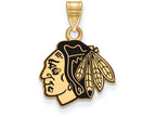 Sterling Silver Gp Nhl Logoart Chicago Blackhawks Small Enamel Pendant