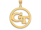 Logoart Sterling Silver Gp Georgia Institute Of Technology Xlg Pendant In Ci