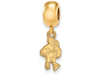 Logoart Sterling Silver Gp Iowa State University Small Dangle Bead