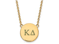 Logoart Sterling Silver Gp Kappa Delta Large Enamel Pendant Necklace