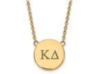 Logoart Sterling Silver Gp Kappa Delta Large Enamel Pendant Necklace