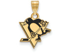 Sterling Silver Gp Nhl Logoart Pittsburgh Penguins Small Enamel Pendant