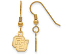 Logoart Sterling Silver Gp University Of Colorado Extra Small Dangle Earrings