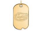 Logoart Sterling Silver Gp University Of Florida Large Dog Tag Pendant Necklace