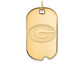 Logoart Sterling Silver Gp University Of Georgia Large Dog Tag Pendant Necklace