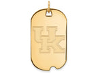 Logoart Sterling Silver Gp University Of Kentucky Large Dog Tag Pendant Necklace
