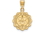 Logoart Sterling Silver Gp University Of North Dakota Medium Crest Pendant