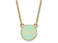 Logoart Sterling Silver Gp Alpha Epsilon Phi Extra Small Enamel Pendant Necklace