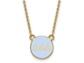 Logoart Sterling Silver Gp Delta Delta Delta Small Enamel Pendant Necklace