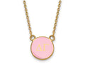 Logoart Sterling Silver Gp Delta Gamma Small Enamel Pendant Necklace