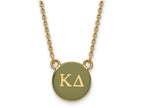 Logoart Sterling Silver Gp Kappa Delta Small Enamel Pendant Necklace