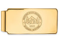Logoart Sterling Silver Gp Montana State University Money Clip Crest