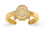 Logoart Sterling Silver Gp Ohio State University Toe Ring