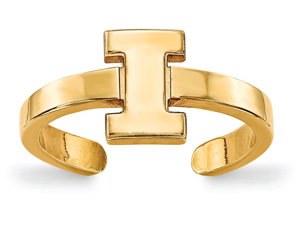 Logoart Sterling Silver Gp University Of Illinois Toe Ring