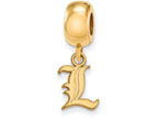 Logoart Sterling Silver Gp University Of Louisville Extra Small Dangle Bead Charm