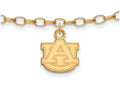 Logoart Sterling Silver Gp Auburn University Anklet