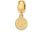 Sterling Silver Gp Nhl Logoart Boston Bruins Extra Small Dangle Bead Charm