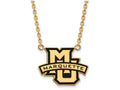 Logoart Sterling Silver Gp Marquette U Large Enamel Pendant Necklace
