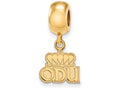 Logoart Sterling Silver Gp Old Dominion University Extra Small Dangle Bead Charm