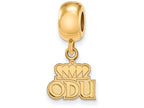 Logoart Sterling Silver Gp Old Dominion University Extra Small Dangle Bead Charm