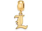 Logoart Sterling Silver Gp University Of Louisville Small Dangle Bead