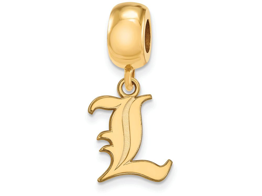 Logoart Sterling Silver Gp University Of Louisville Small Dangle Bead
